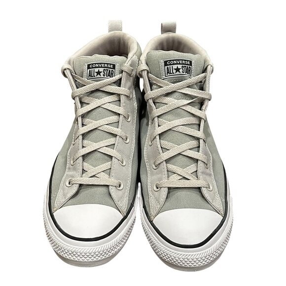 Converse Chuck Taylor All Star Gray Mid Top Street Unisex Sneakers Size 13 Mens - Picture 1 of 12